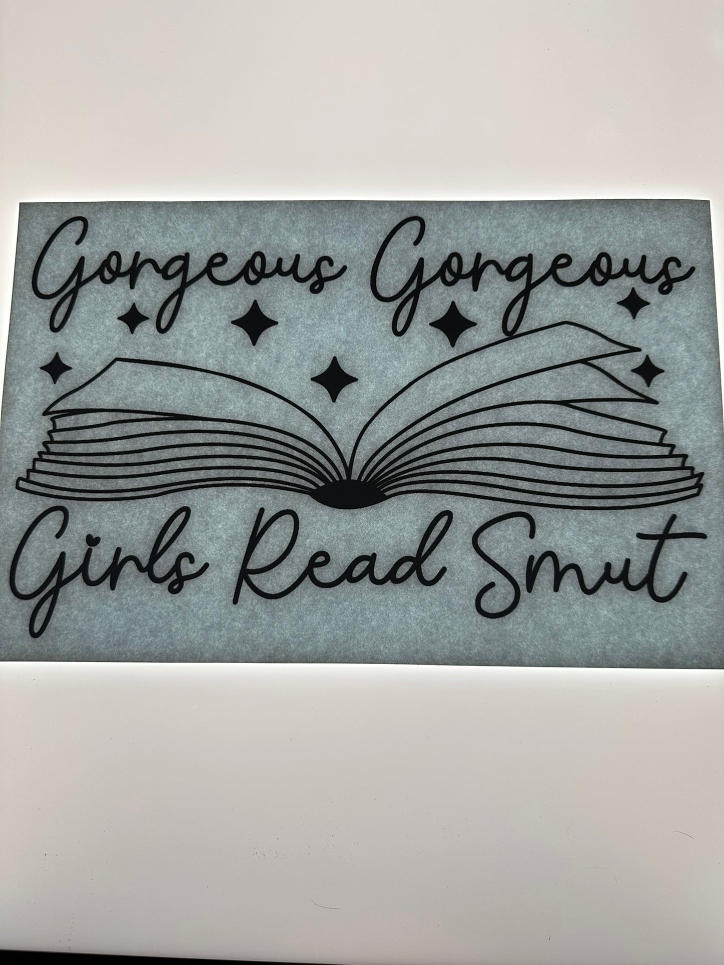 GORGEOUS GORGEOUS GIRLS READ SMUT TRANSFER (BLACK)