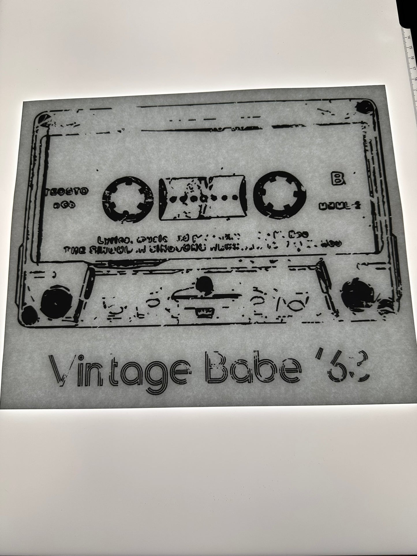 VINTAGE BABE 63 TRANSFER (BLACK)