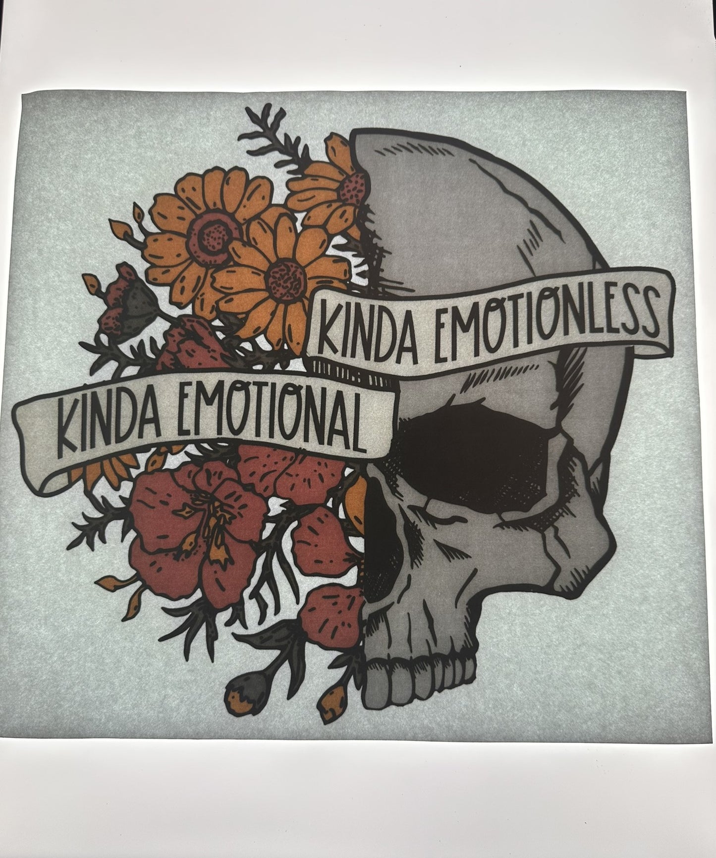 KINDA EMOTIONLESS KINDA EMOTIONAL TRANSFER (MULTICOLORED)
