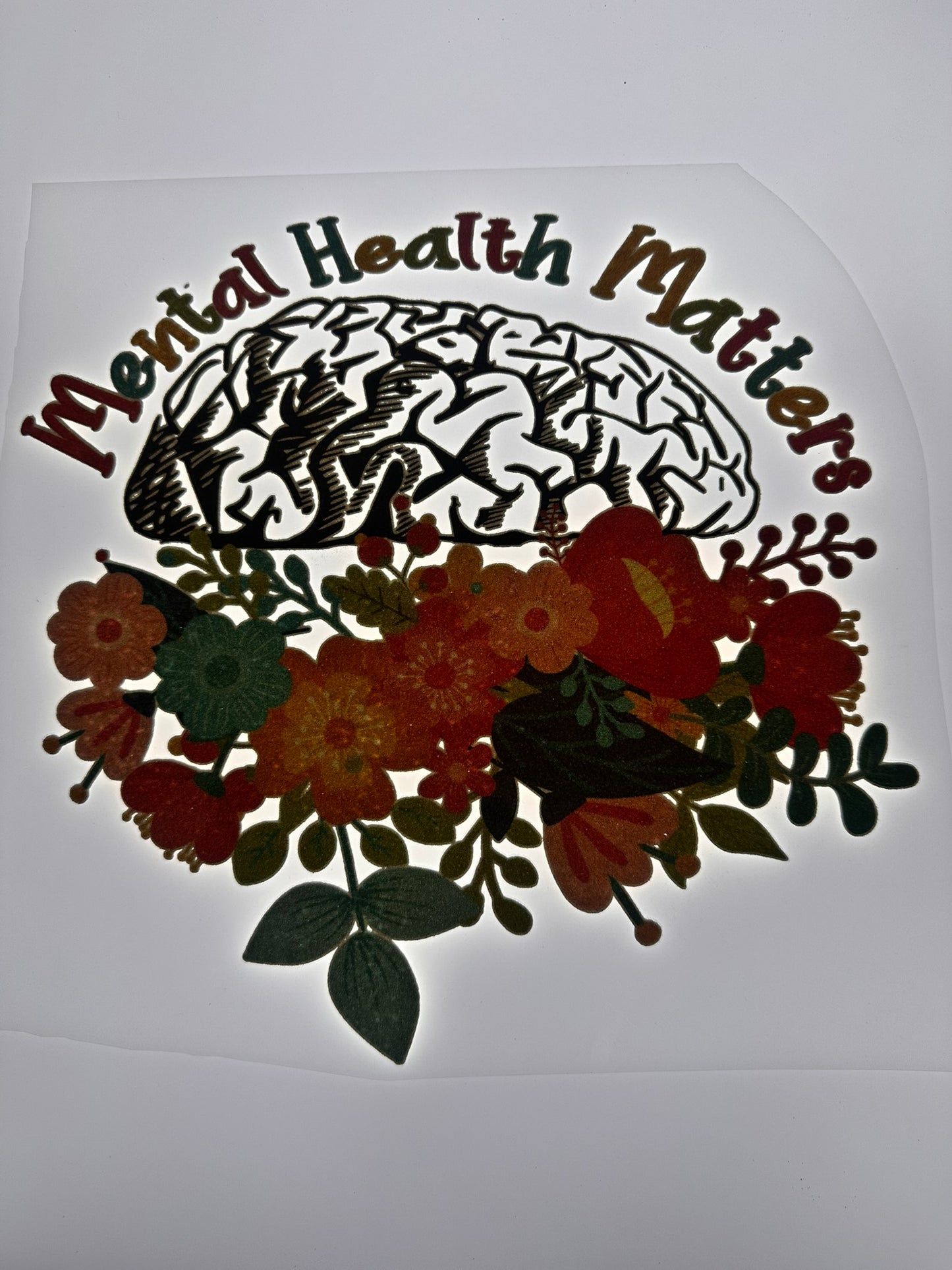 MENTAL HEALTH MATTERS TRANSFER (MULTICOLORED)