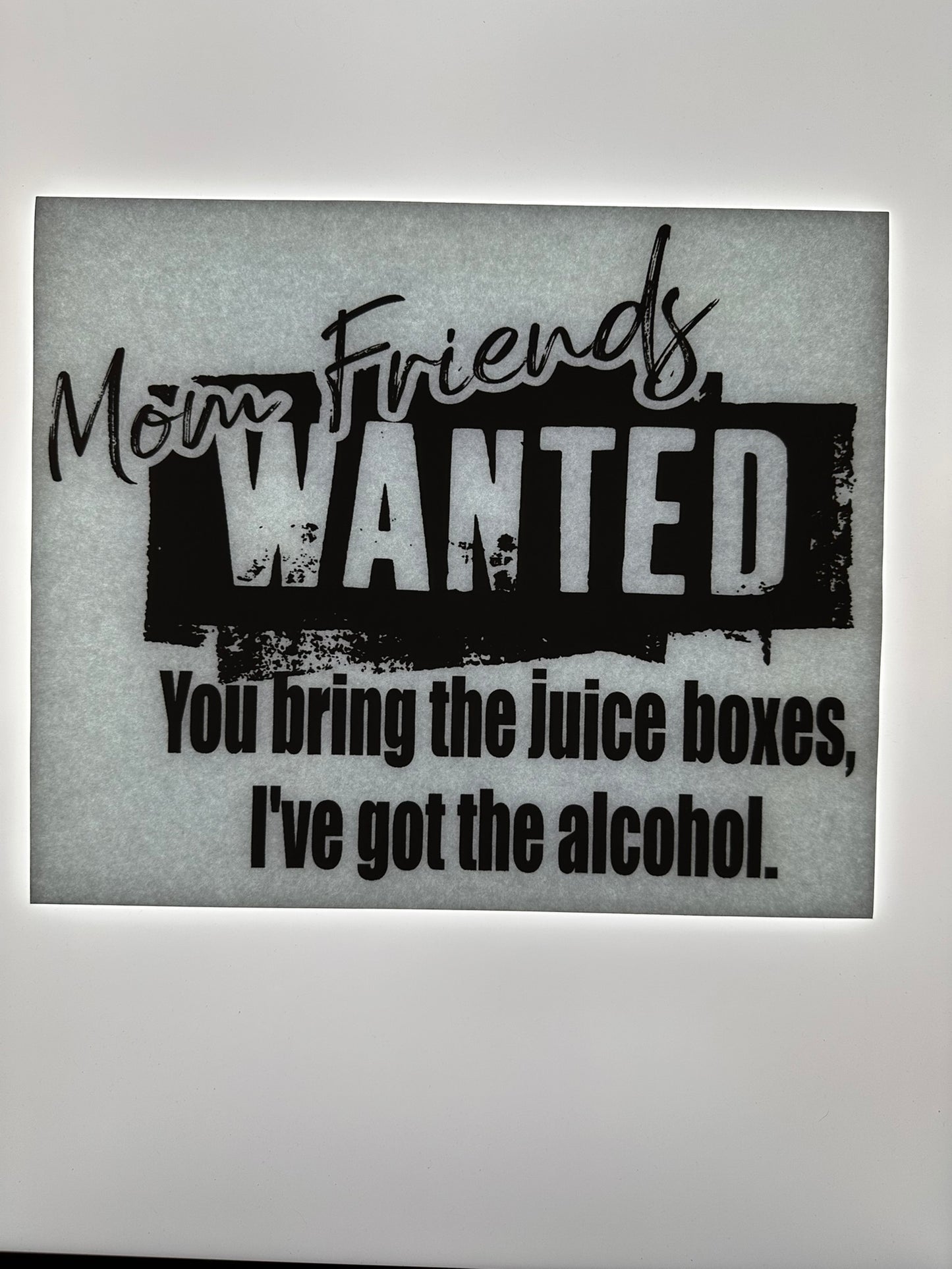 MOM FRIENDS WANTED (BLACK)