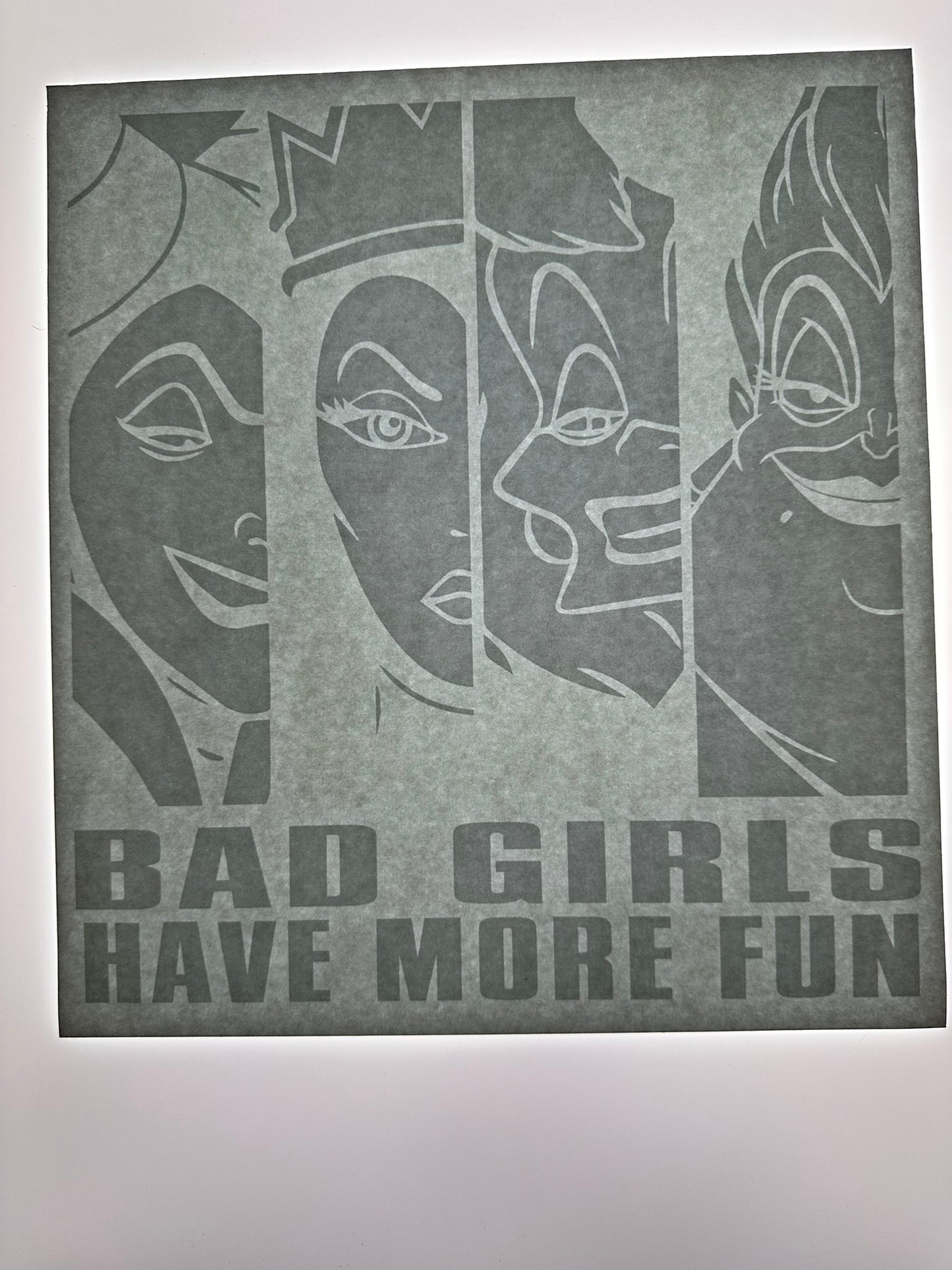 BAD GIRLS HAVE MORE FUN TRANSFER (WHITE)