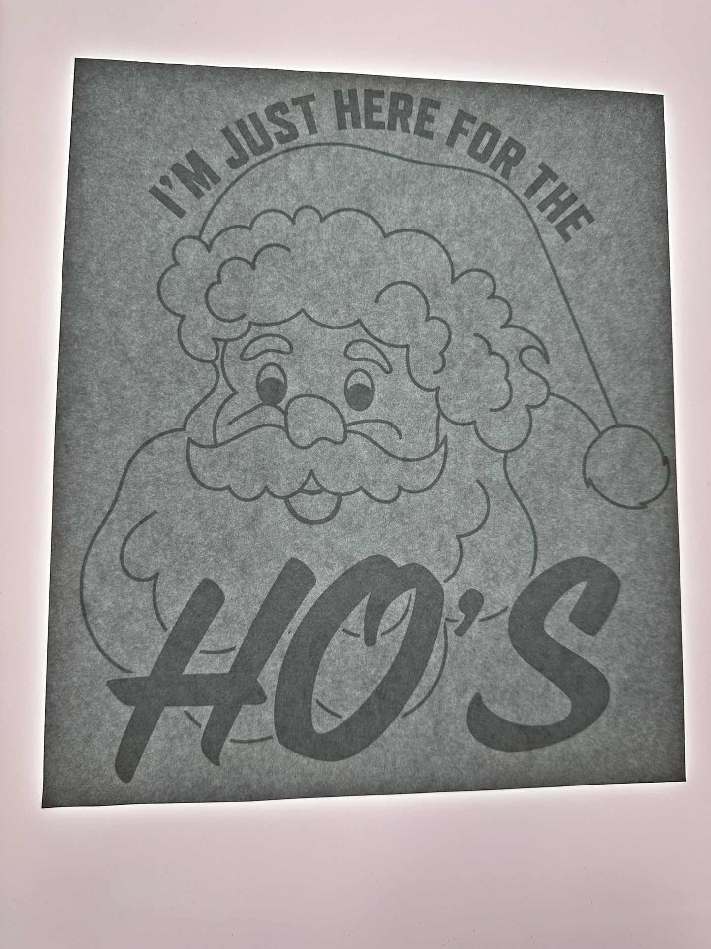 IM JUST HERE FOR THE HOES TRANSFER (WHITE)