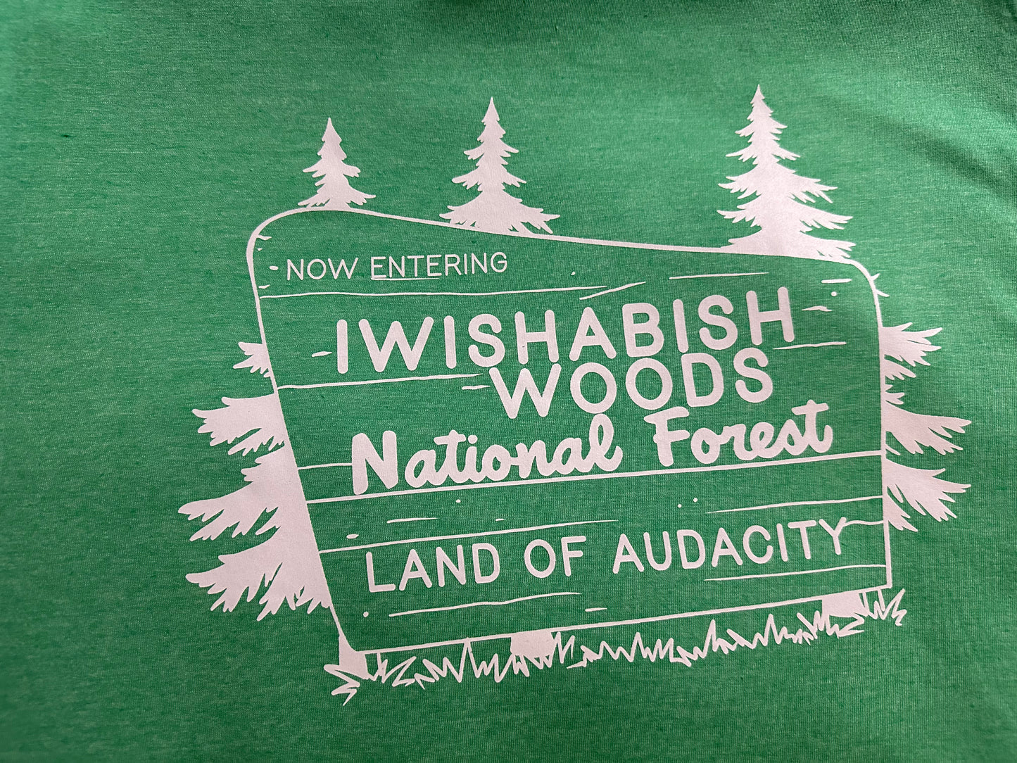 IWISHABISH WOODS SCREENPRINT TRANSFER