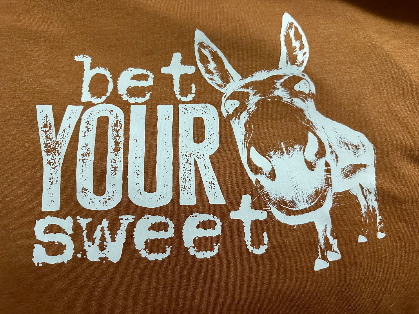 BET YOUR SWEET ASS DONKEY SCREENPRINT TRANSFER