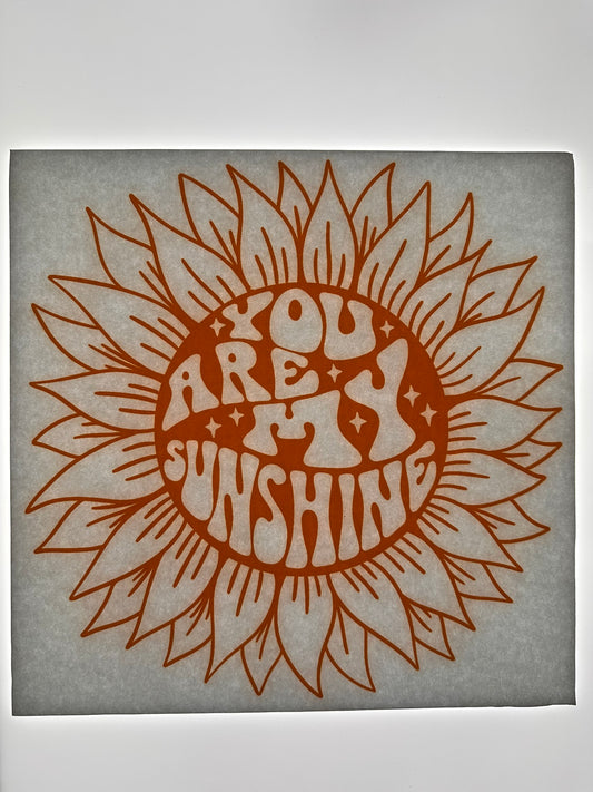YOU ARE MY SUNSHINE TRANSFER (YELLOW)