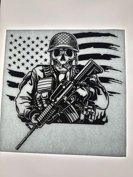 SKELETON SOLDIER TRANSFER (BLACK)