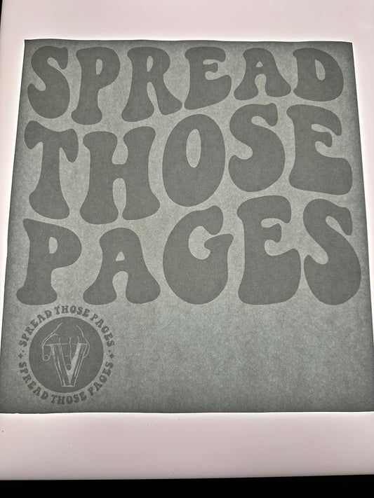 SPREAD THOSE PAGES TRANSFER + POCKET (WHITE)