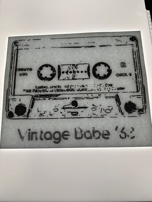 VINTAGE BABE 63 TRANSFER (BLACK)