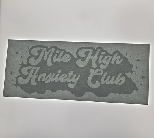 MILE HIGH ANXIETY CLUB TRANSFER (WHITE)