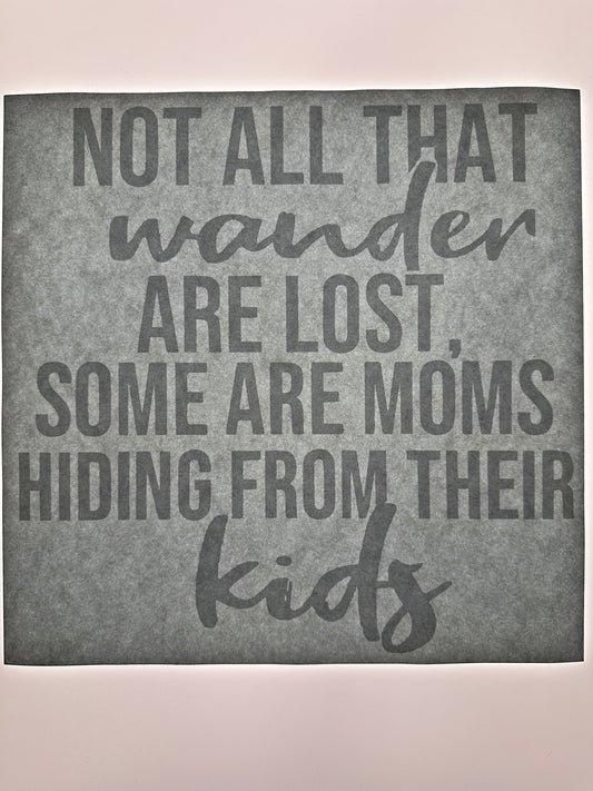 HIDING FROM THEIR KIDS TRANSFER (WHITE)