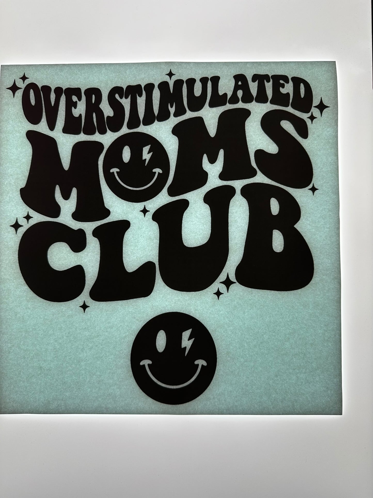 OVERSTIMULATED MOMS CLUB (BLACK)