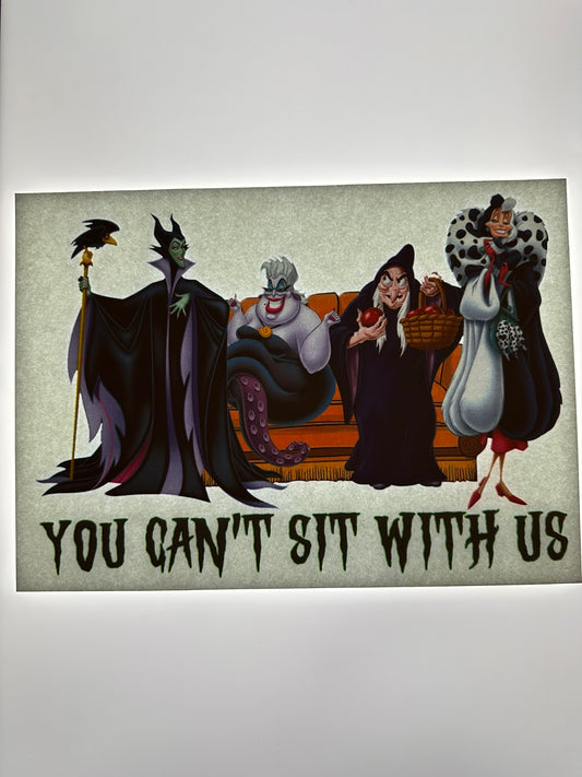 YOU CANT SIT WITH US TRANSFER (MULTICOLORED)