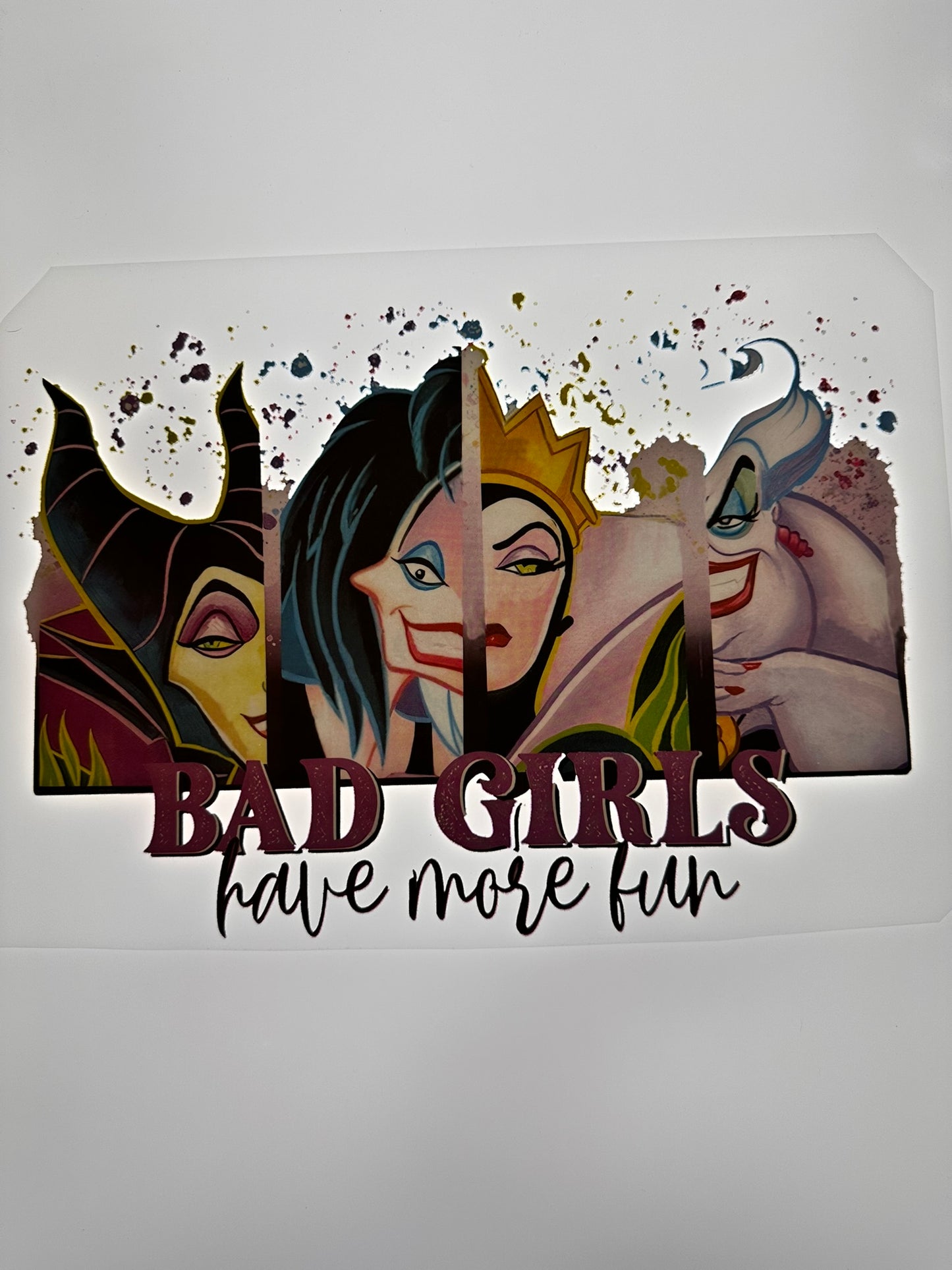 BAD GIRLS HAVE MORE FUN TRANSFER (MULTICOLORED)