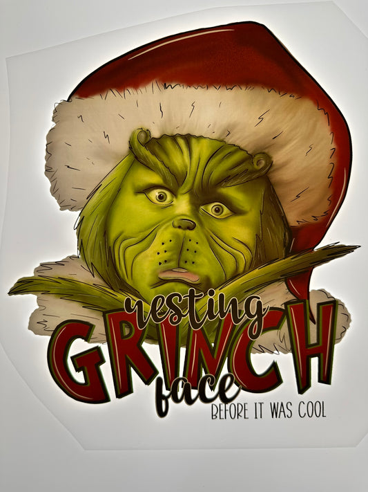 RESTING GRINCH FACE TRANSFER (MULTICOLORED)