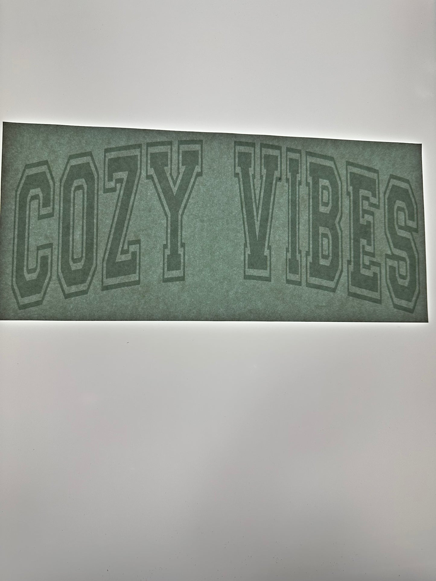 COZY VIBES TRANSFER (WHITE)