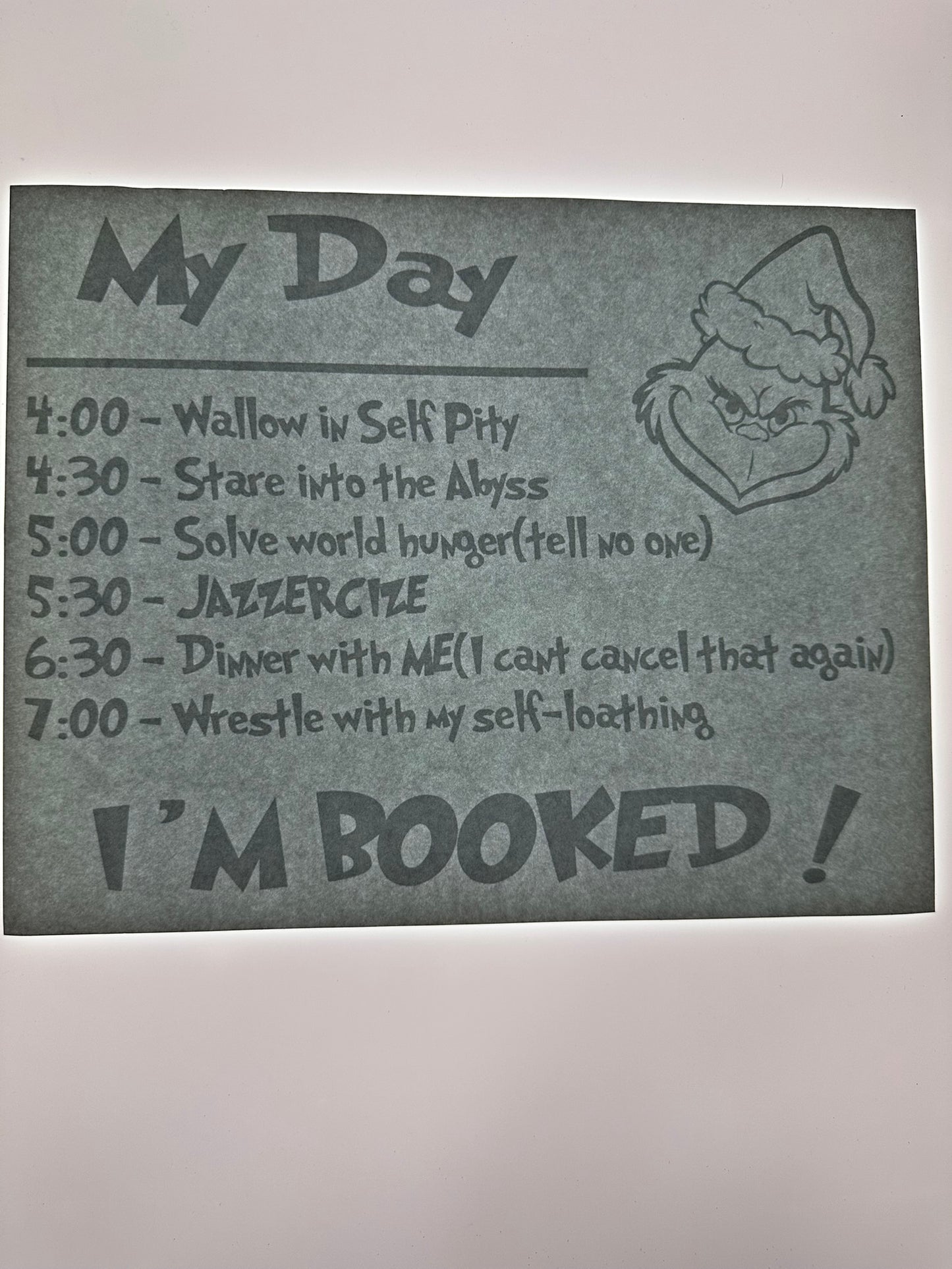 IM BOOKED TRANSFER TRANSFER (WHITE)