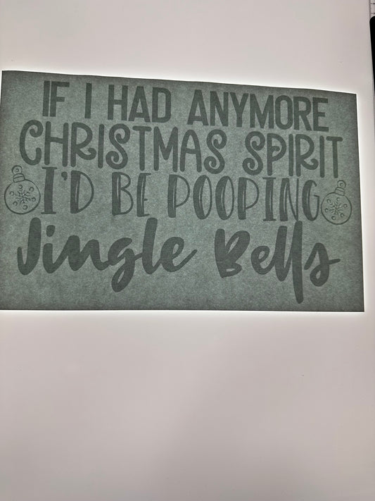 POOPING JINGLE BELLS TRANSFER (WHITE)